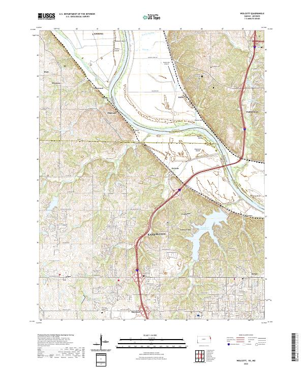 USGS Topographic Map – Wolcott