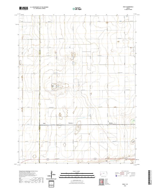 USGS Topographic Map – Wolf