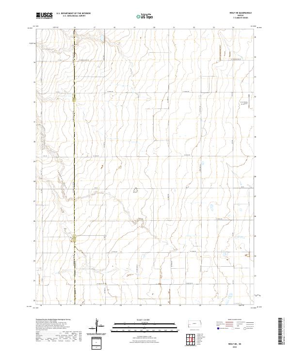 USGS Topographic Map – Wolf NE