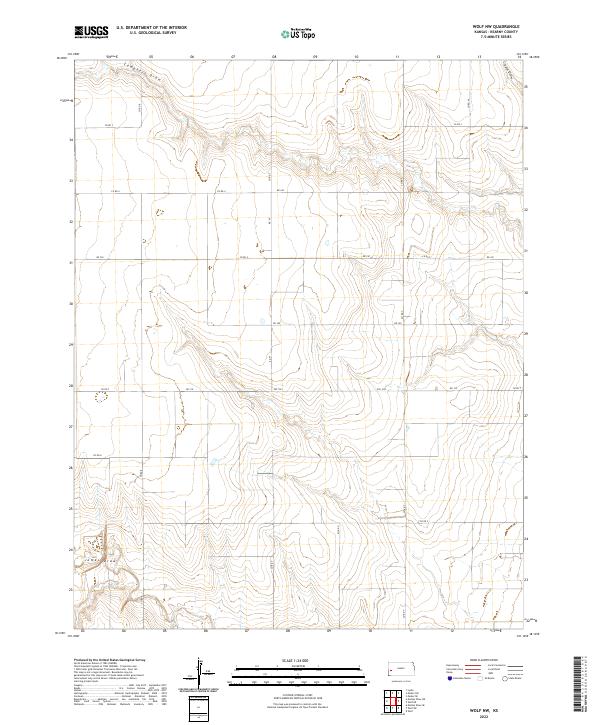 USGS Topographic Map – Wolf NW