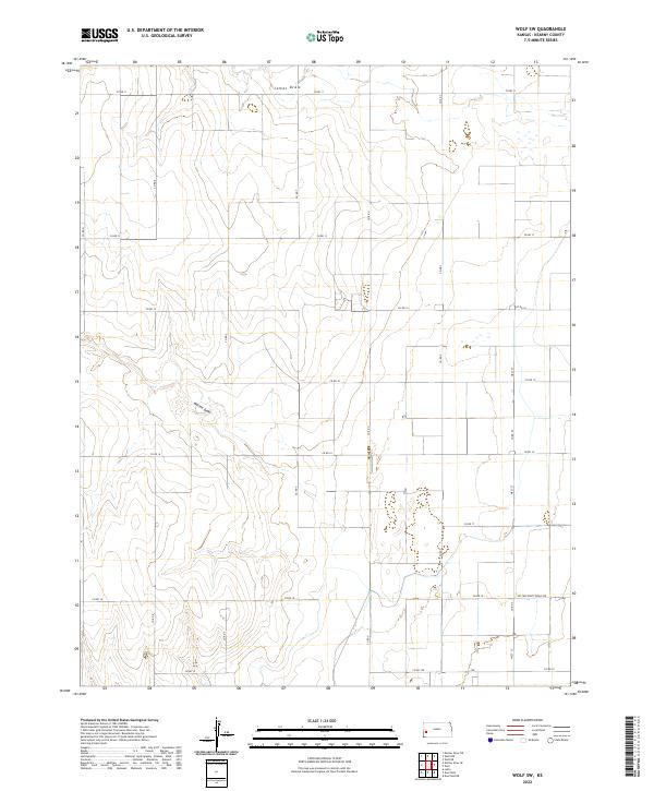 USGS Topographic Map – Wolf SW