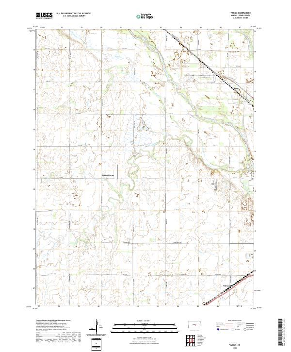USGS Topographic Map – Yaggy