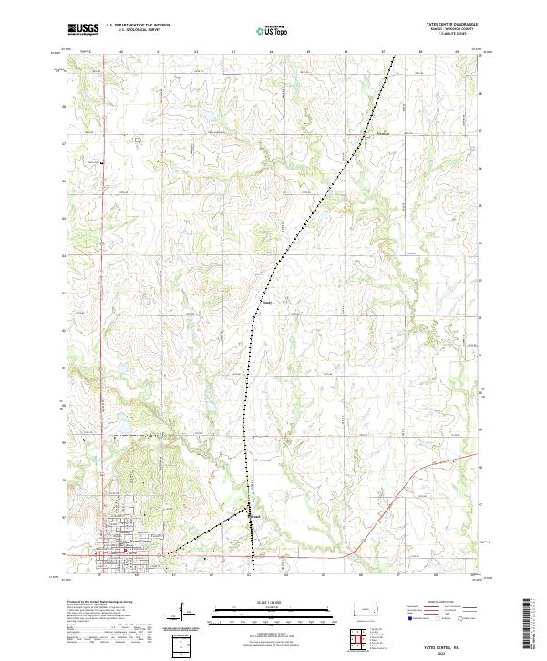 USGS Topographic Map – Yates Center