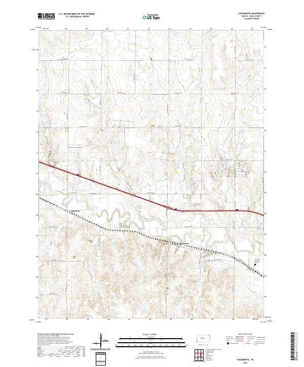 USGS Topographic Map – Yocemento