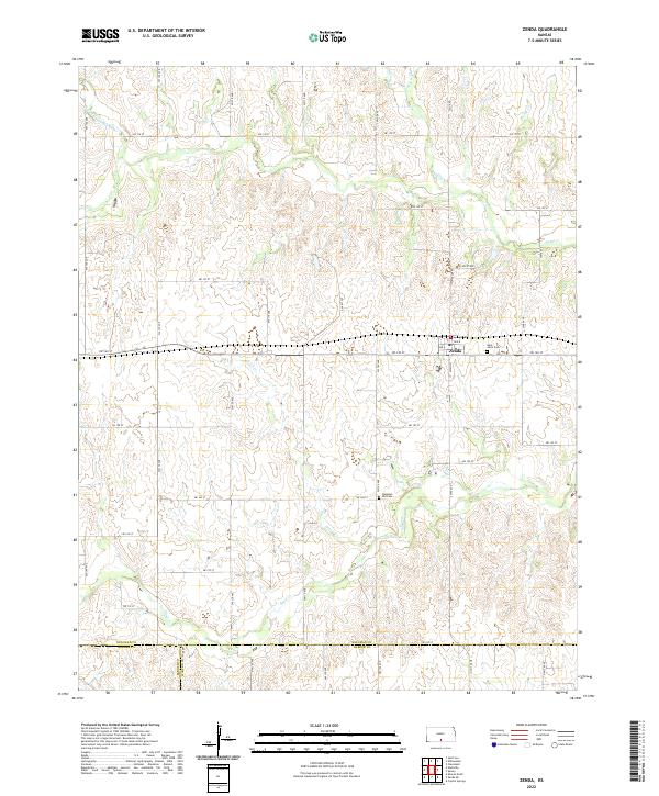 USGS Topographic Map – Zenda