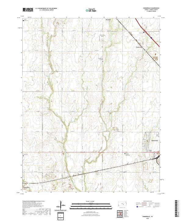 USGS Topographic Map – Zimmerdale