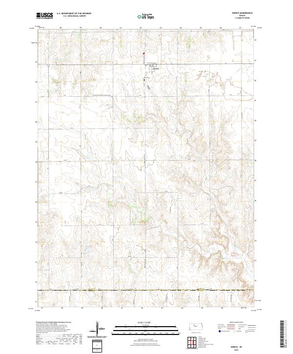 USGS Topographic Map – Zurich