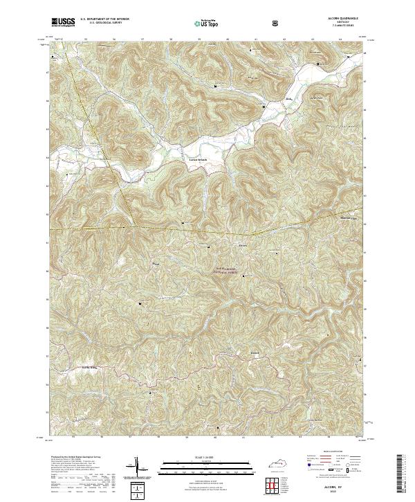 USGS Topographic Map – Alcorn