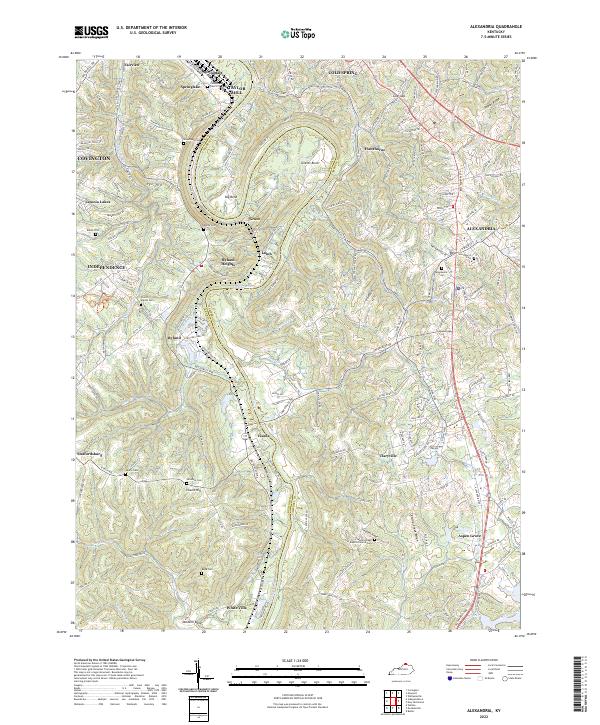 USGS Topographic Map – Alexandria