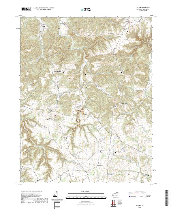 USGS Topographic Map – Allegre