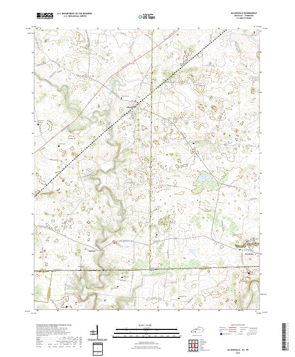USGS Topographic Map – Allensville
