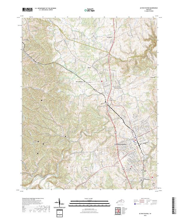 USGS Topographic Map – Alton Station