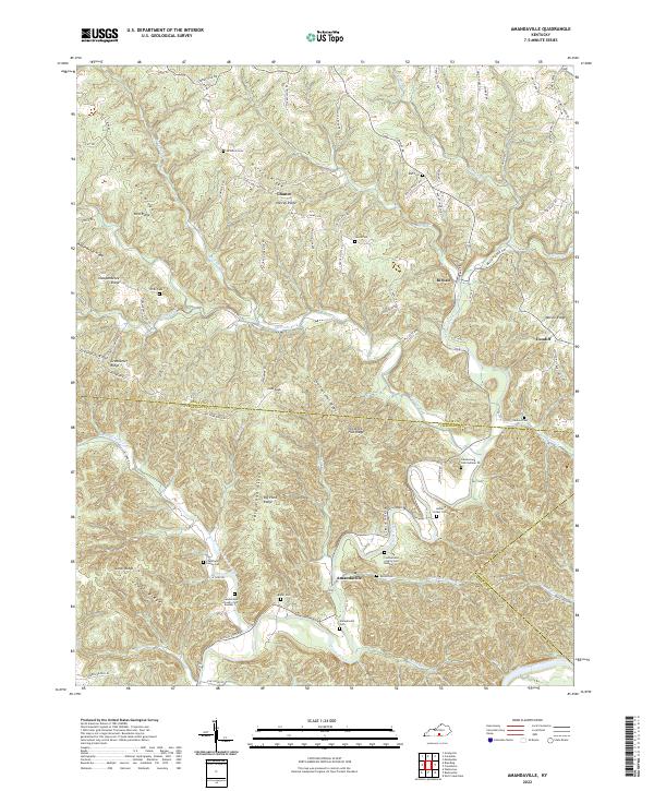 USGS Topographic Map – Amandaville