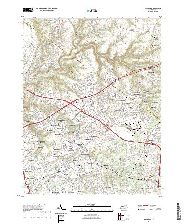 USGS Topographic Map – Anchorage