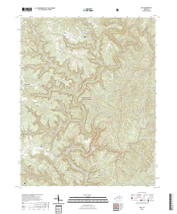USGS Topographic Map – Ano