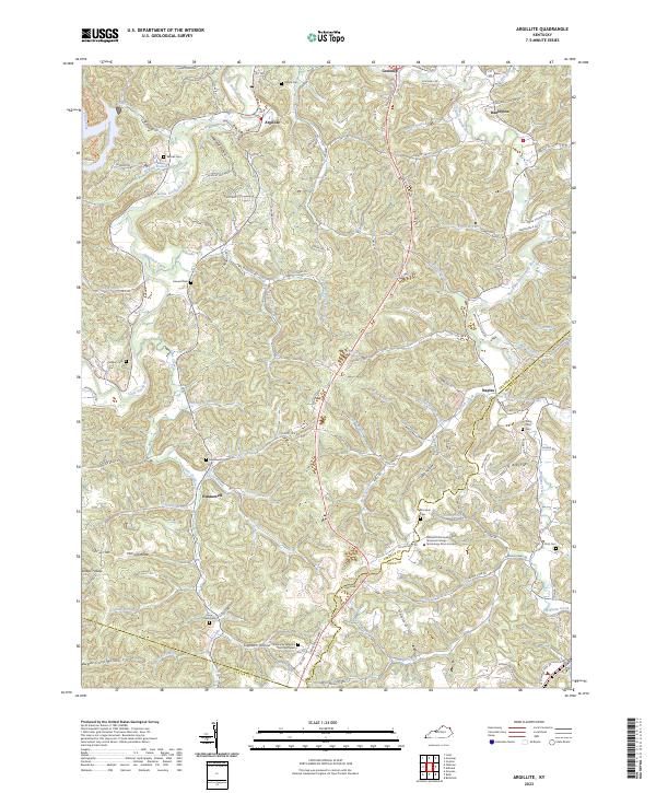 USGS Topographic Map – Argillite