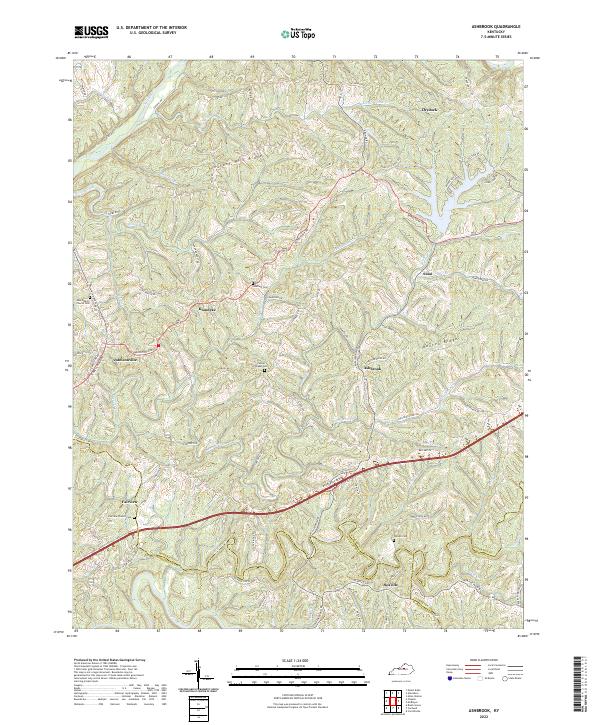 USGS Topographic Map – Ashbrook