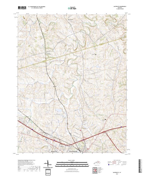 USGS Topographic Map – Austerlitz