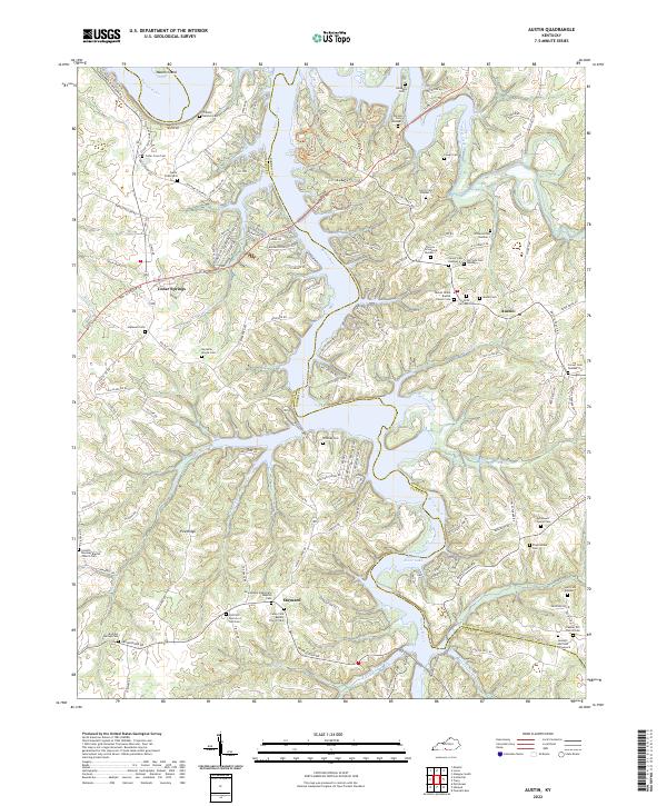 USGS Topographic Map – Austin