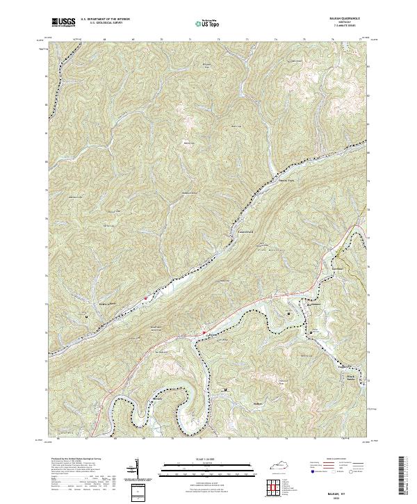 USGS Topographic Map – Balkan
