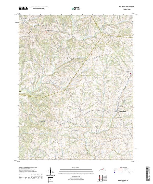 USGS Topographic Map – Ballardsville