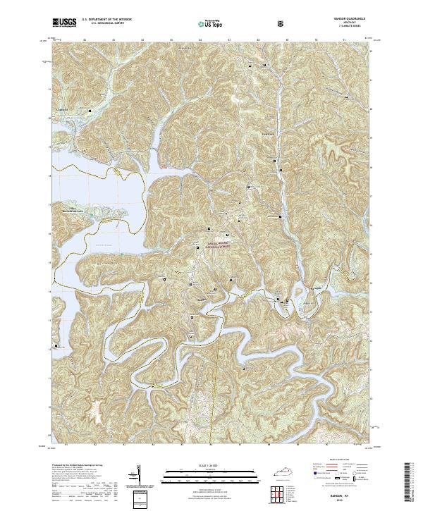 USGS Topographic Map – Bangor