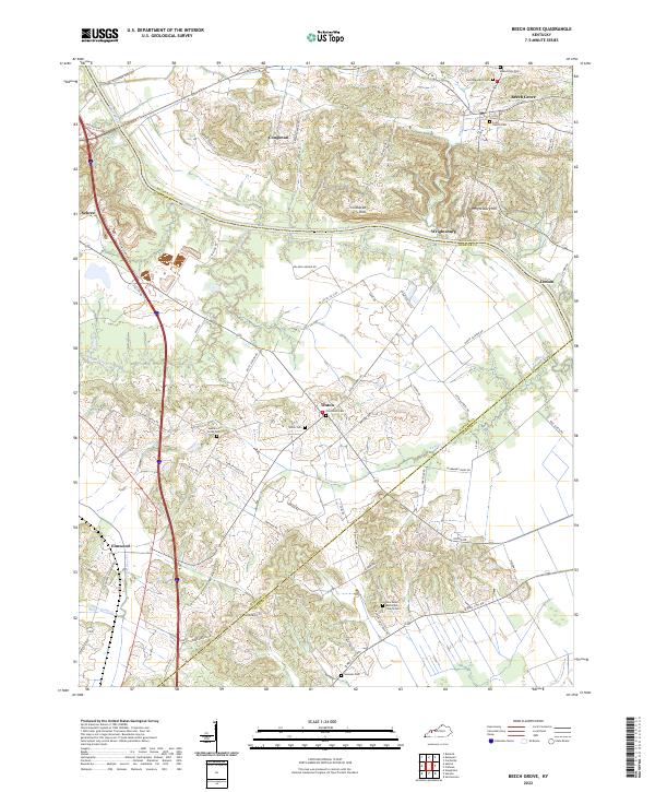 USGS Topographic Map – Beech Grove