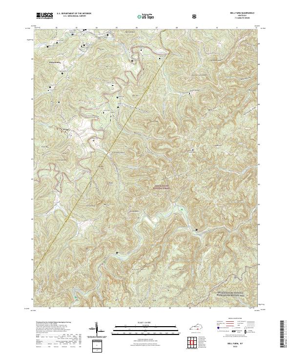 USGS Topographic Map – Bell Farm