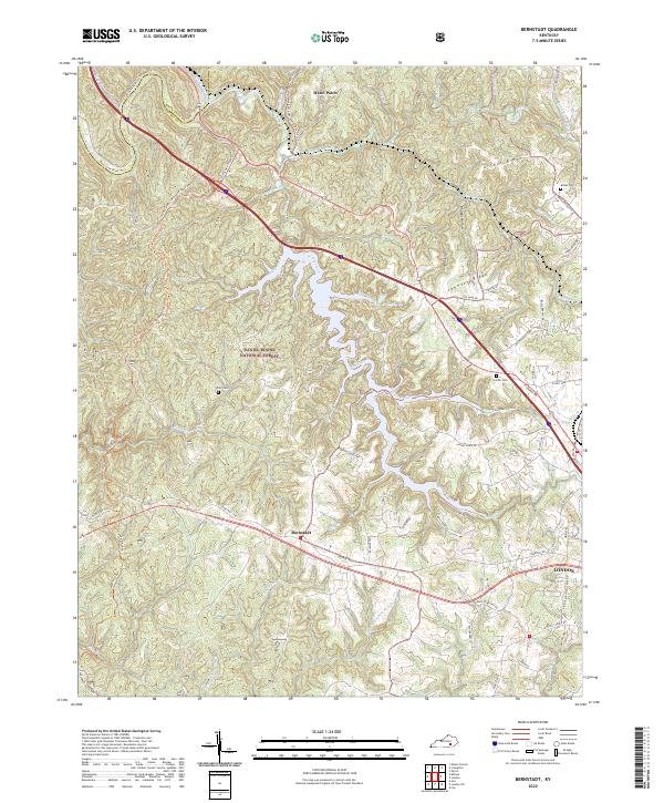 USGS Topographic Map – Bernstadt