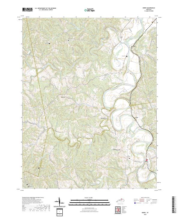 USGS Topographic Map – Berry