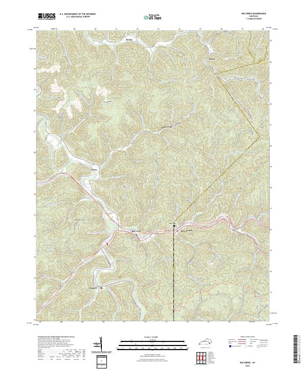 USGS Topographic Map – Big Creek