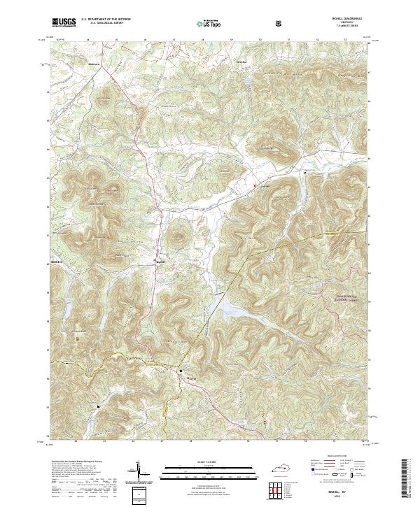 USGS Topographic Map – Bighill