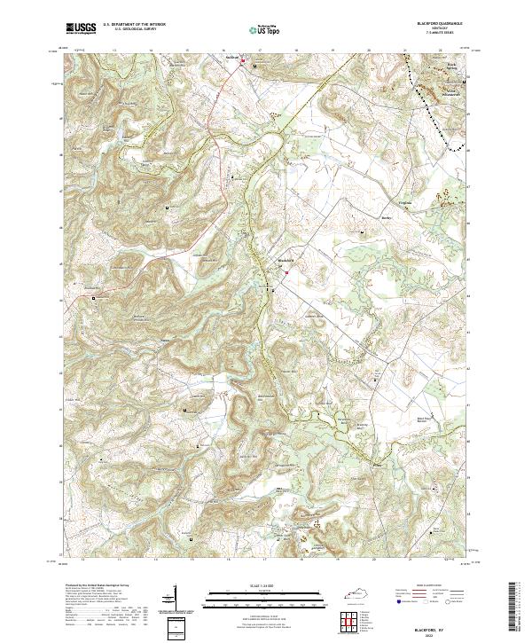 USGS Topographic Map – Blackford