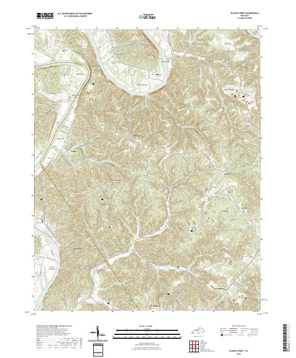 USGS Topographic Map – Blacks Ferry