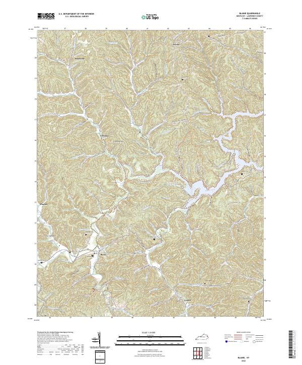 USGS Topographic Map – Blaine