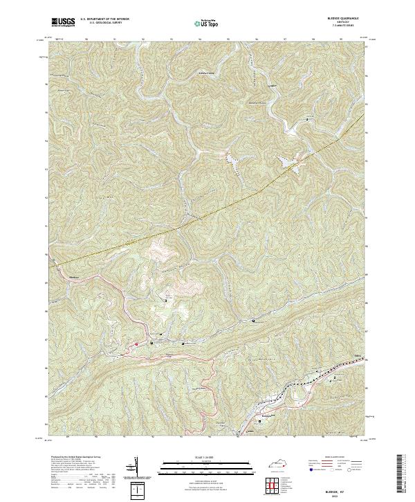 USGS Topographic Map – Bledsoe