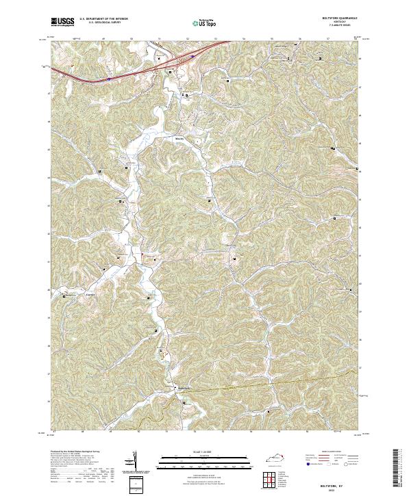 USGS Topographic Map – Boltsfork