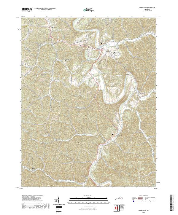 USGS Topographic Map – Booneville