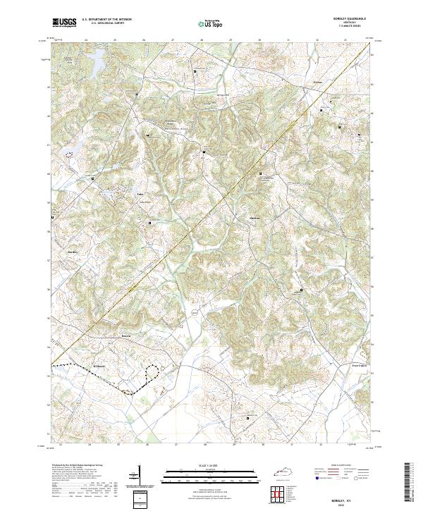 USGS Topographic Map – Bordley