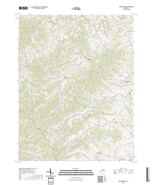 USGS Topographic Map – Breckinridge