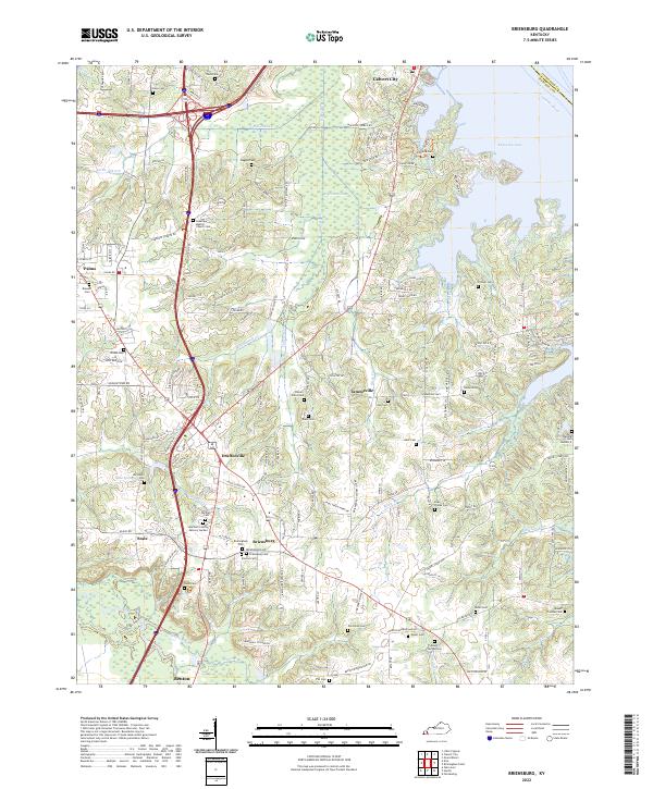 USGS Topographic Map – Briensburg