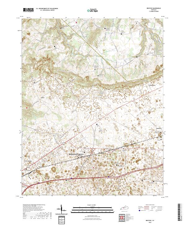USGS Topographic Map – Bristow