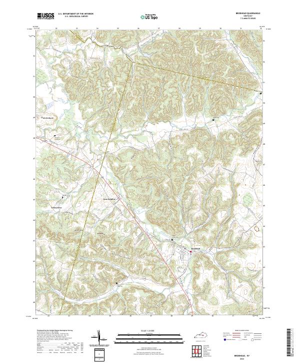 USGS Topographic Map – Brodhead