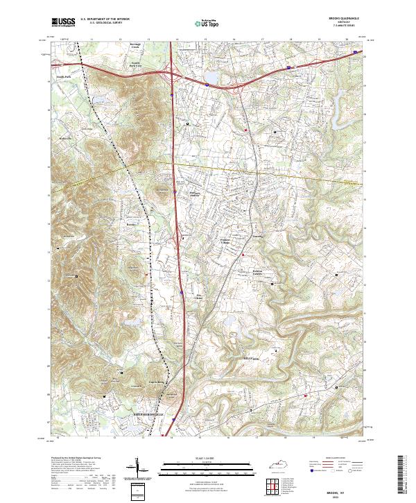 USGS Topographic Map – Brooks