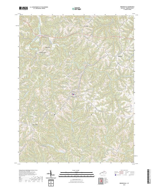 USGS Topographic Map – Brooksville