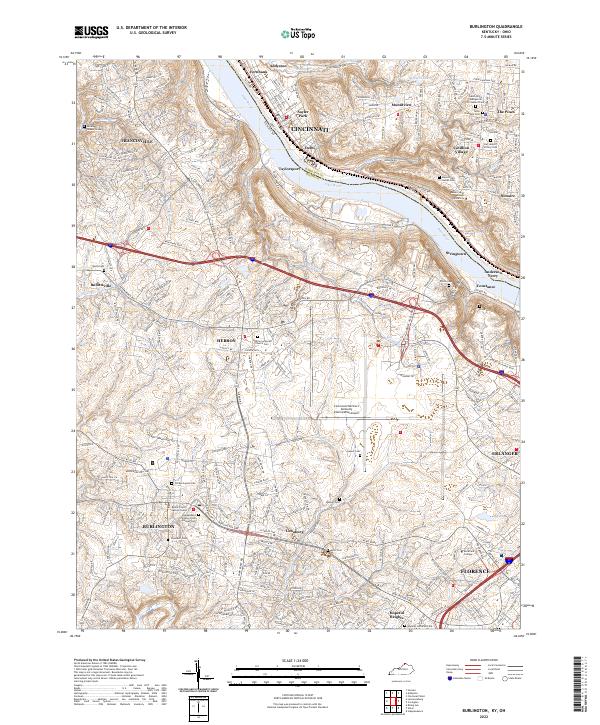 USGS Topographic Map – Burlington