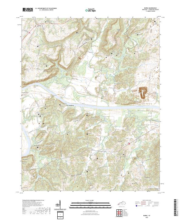 USGS Topographic Map – Burna