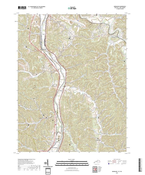 USGS Topographic Map – Burnaugh