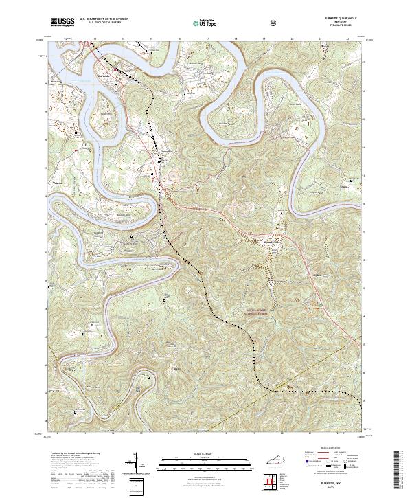 USGS Topographic Map – Burnside