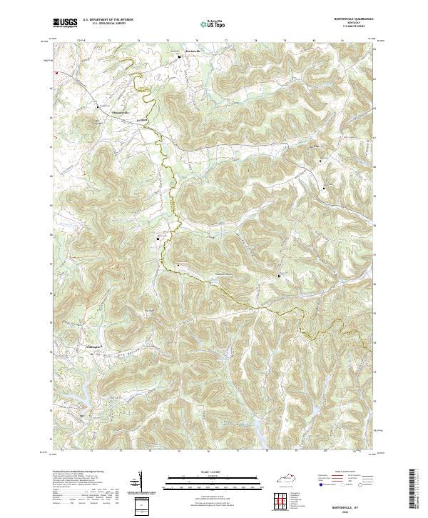 USGS Topographic Map – Burtonville